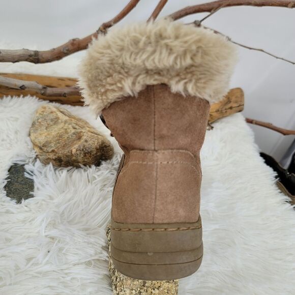 Baretraps andee sherpa and man made suede ankle booties - Picture 10 of 16